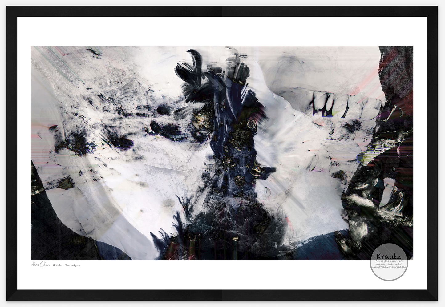 Abstract art print with black and white colors in a black frame. fine art print, giclée print, museum quality, archival ink, creative hoover, contemporary art, limited edition, art on demand, print on demand, modern art, abstract art, surreal art, wall art, artist edition, danish artist
kunsttryk, giclée tryk, museums kvalitet, kunst på papir, limited edition, print on demand, samtidskunst, moderne kunst, fabulerende kunst, kreativt tryk, dansk kunstner, kunst til hjemmet