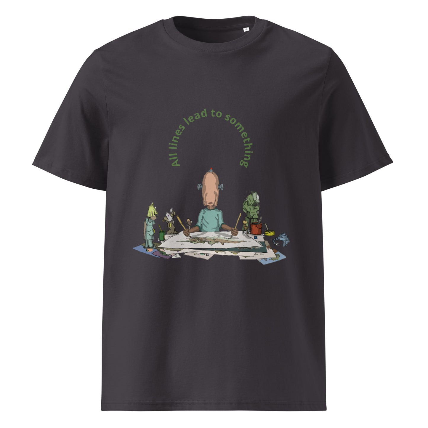 t-shirt, wearable art, original drawing, creative hoover, contemporary clothing, All lines lead to something