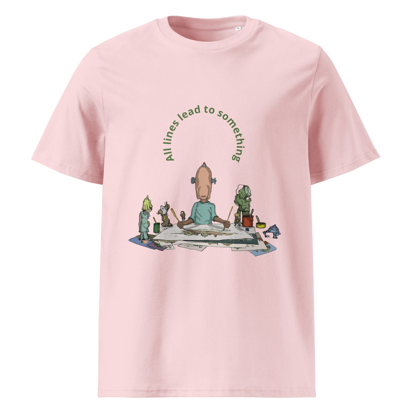 t-shirt, wearable art, original drawing, creative hoover, contemporary clothing, All lines lead to something