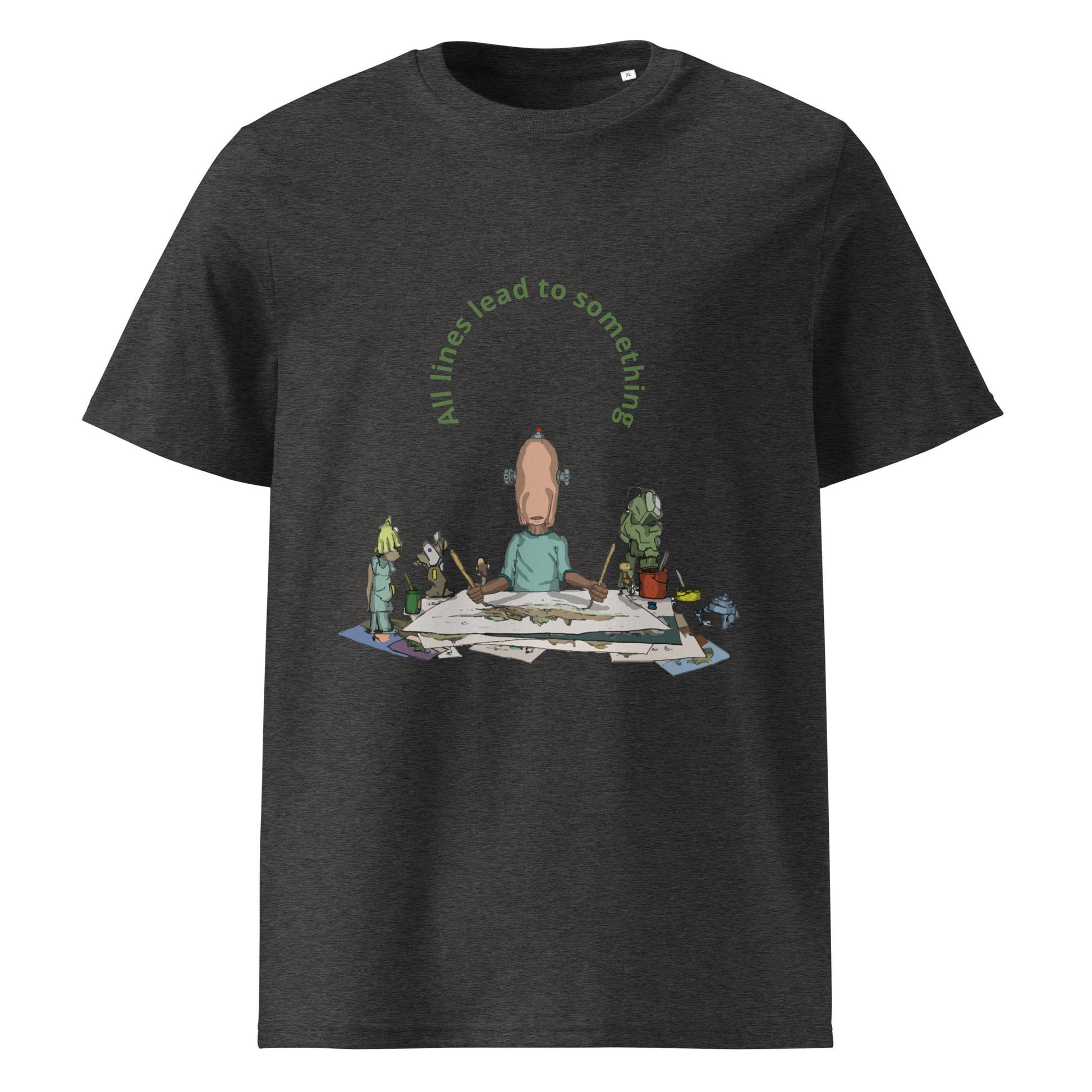 t-shirt, wearable art, original drawing, creative hoover, contemporary clothing, All lines lead to something