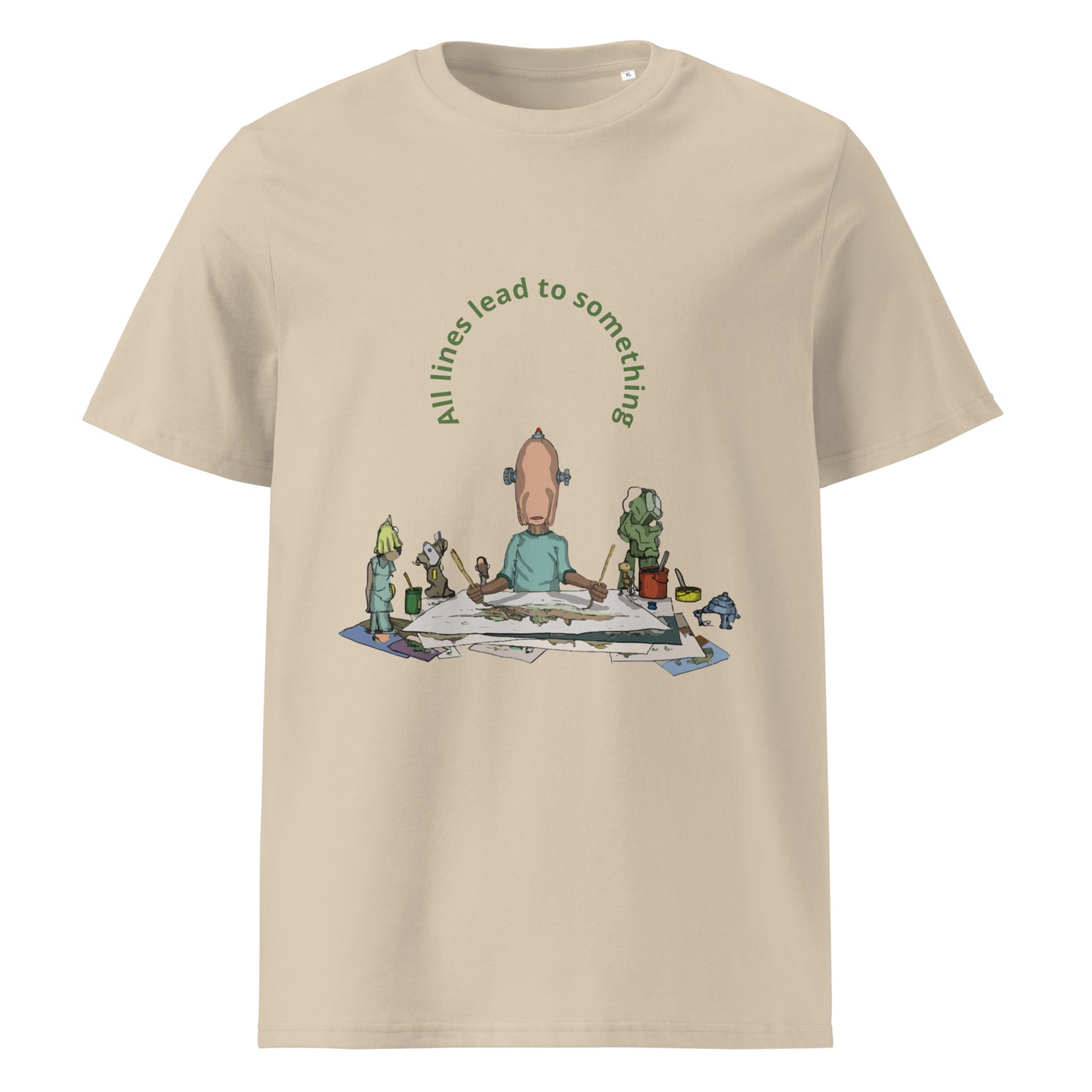 t-shirt, wearable art, original drawing, creative hoover, contemporary clothing, All lines lead to something