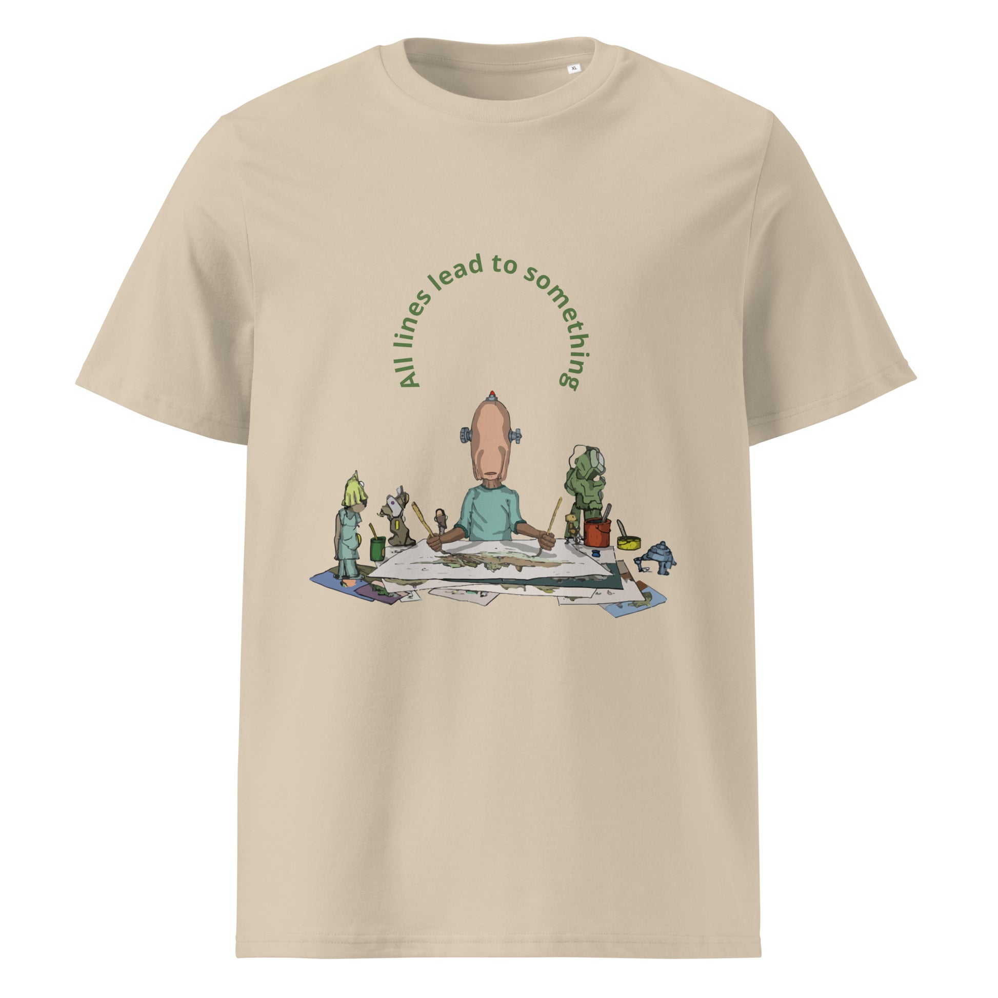 t-shirt, wearable art, original drawing, creative hoover, contemporary clothing, All lines lead to something