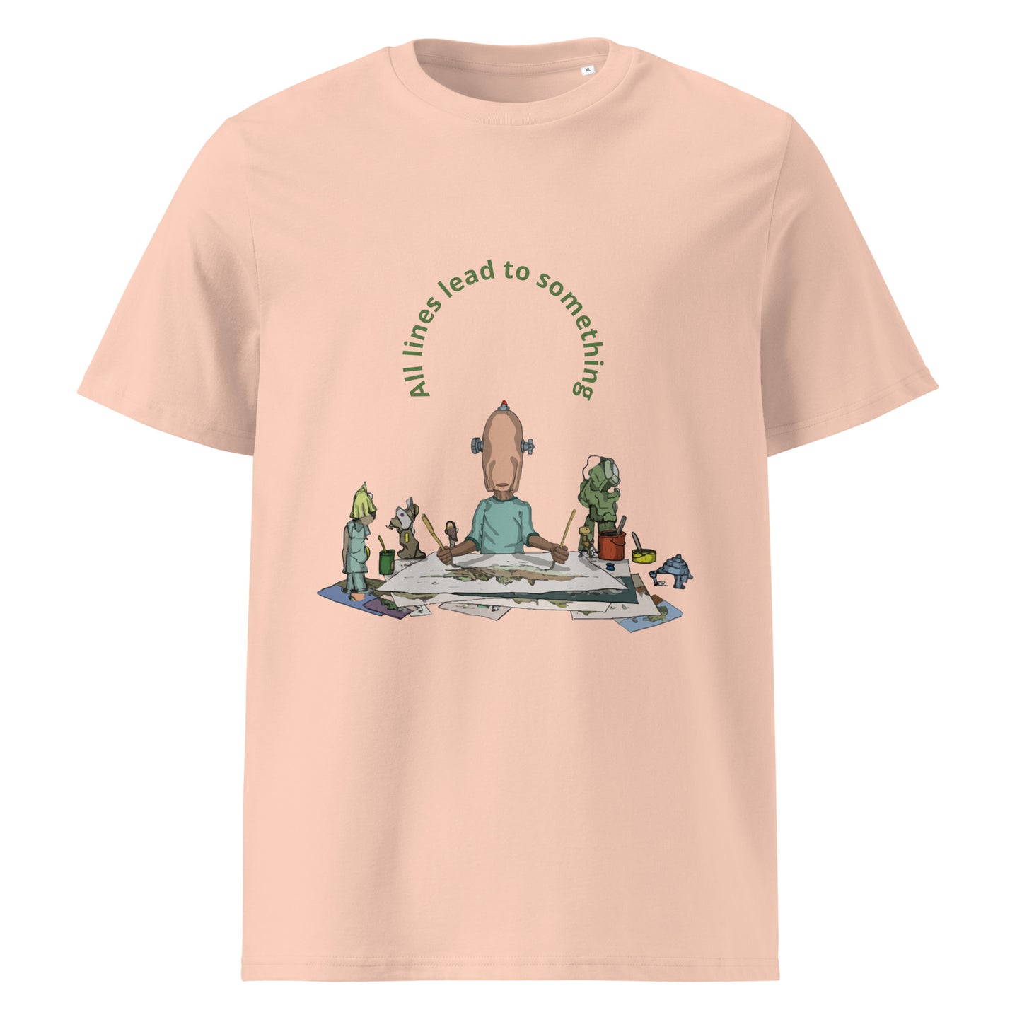 t-shirt, wearable art, original drawing, creative hoover, contemporary clothing, All lines lead to something