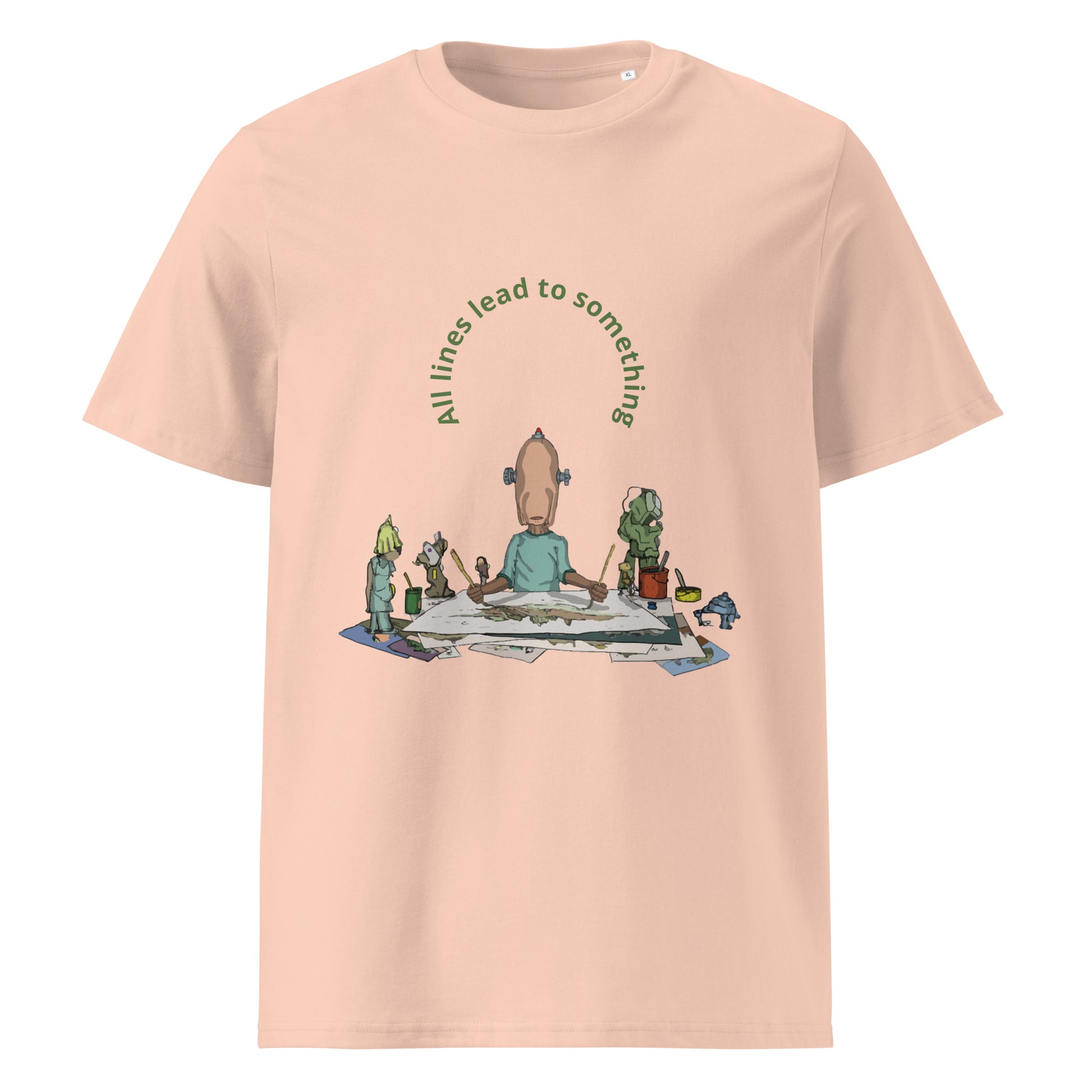 t-shirt, wearable art, original drawing, creative hoover, contemporary clothing, All lines lead to something