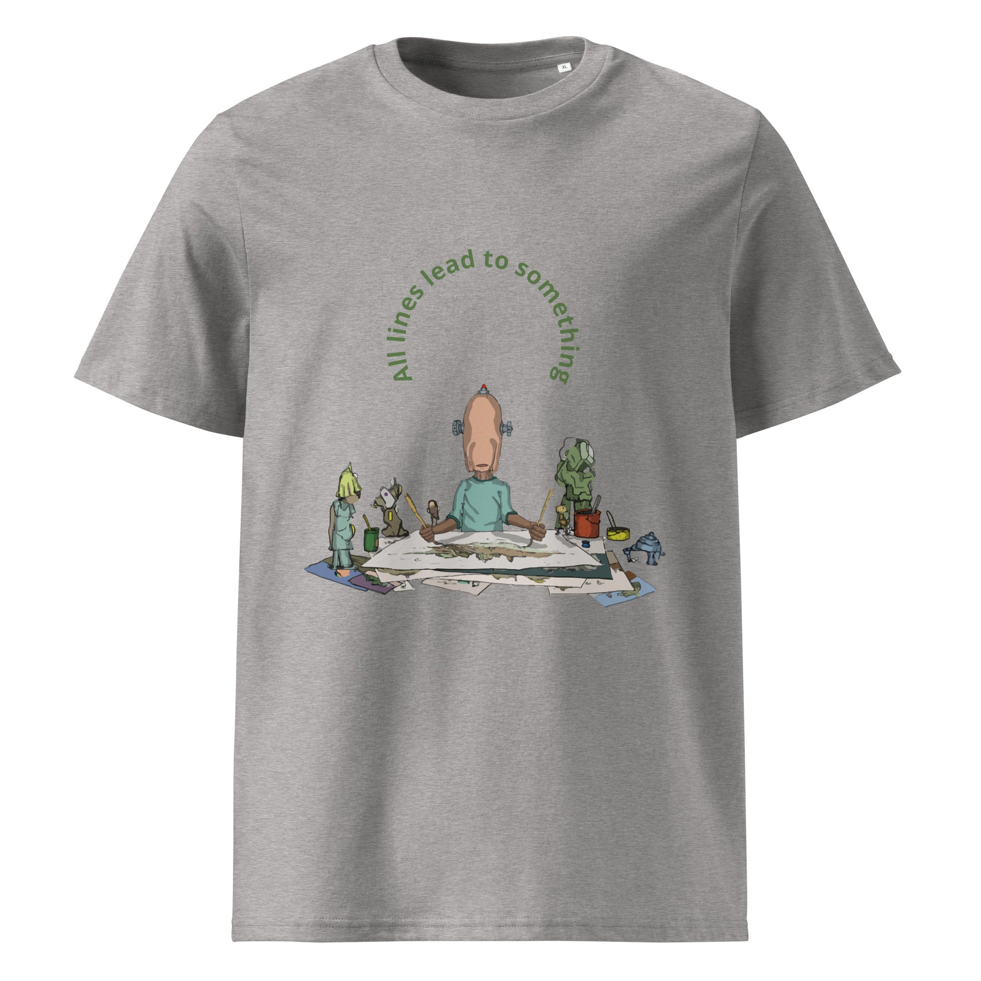 t-shirt, wearable art, original drawing, creative hoover, contemporary clothing, All lines lead to something