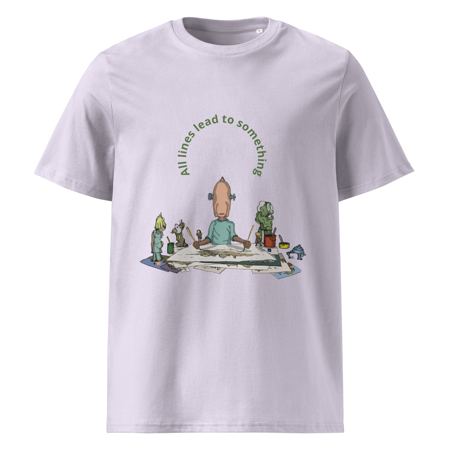 t-shirt, wearable art, original drawing, creative hoover, contemporary clothing, All lines lead to something