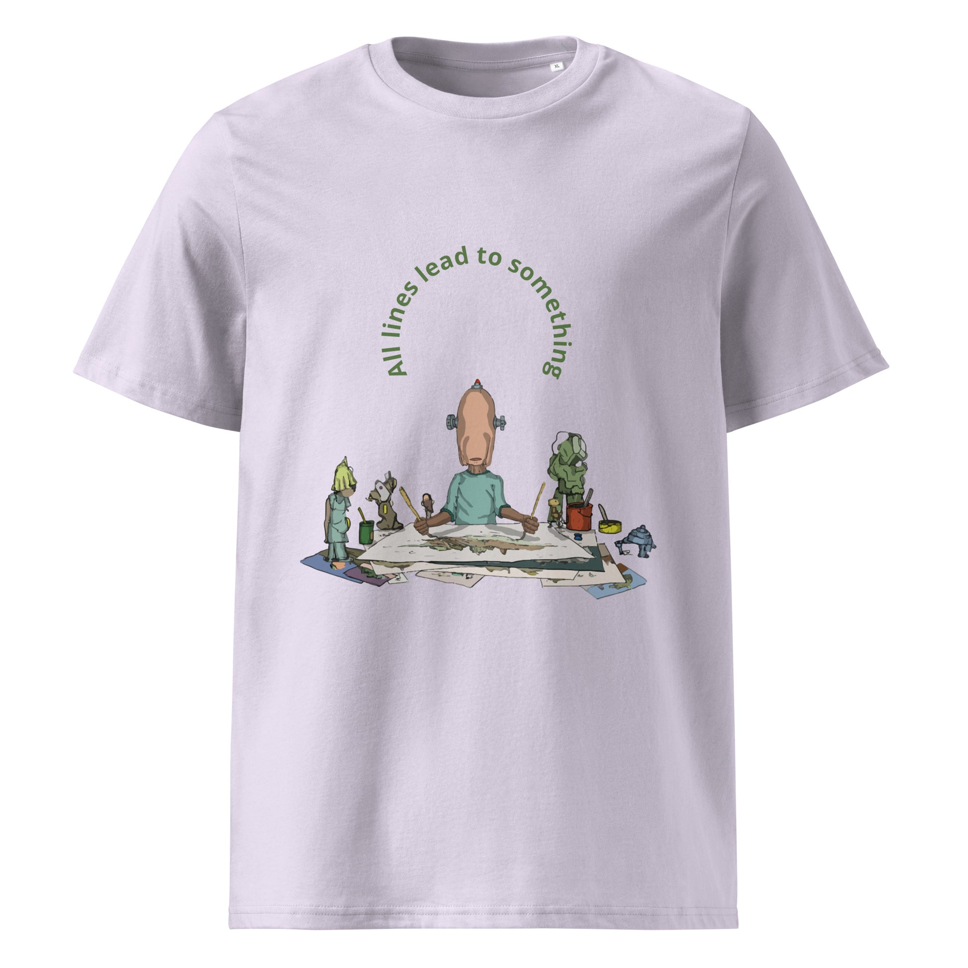 t-shirt, wearable art, original drawing, creative hoover, contemporary clothing, All lines lead to something