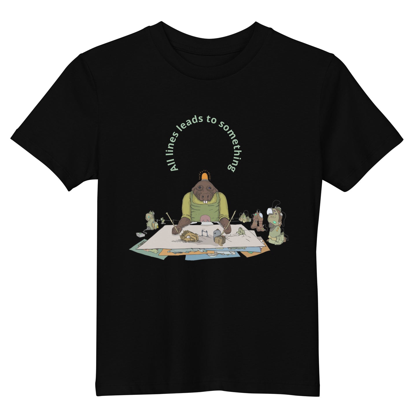 t-shirt, wearable art, original drawing, creative hoover, contemporary clothing, fantasy, cartoon art, Kids t-shirt

