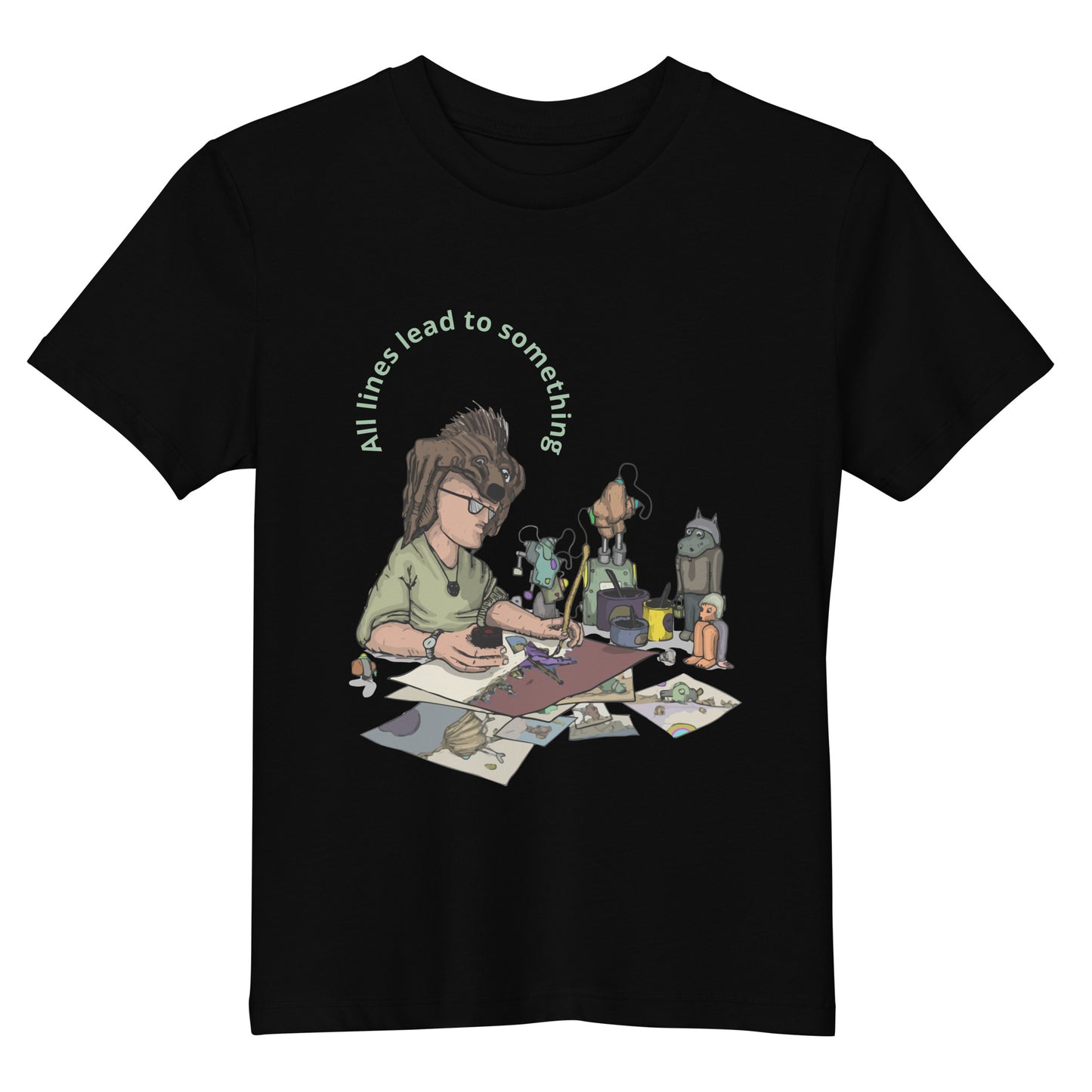 Original design t-shirt, wearable art, original drawing, creative hoover, contemporary clothing, fantasy, art, design t-shirt, 
