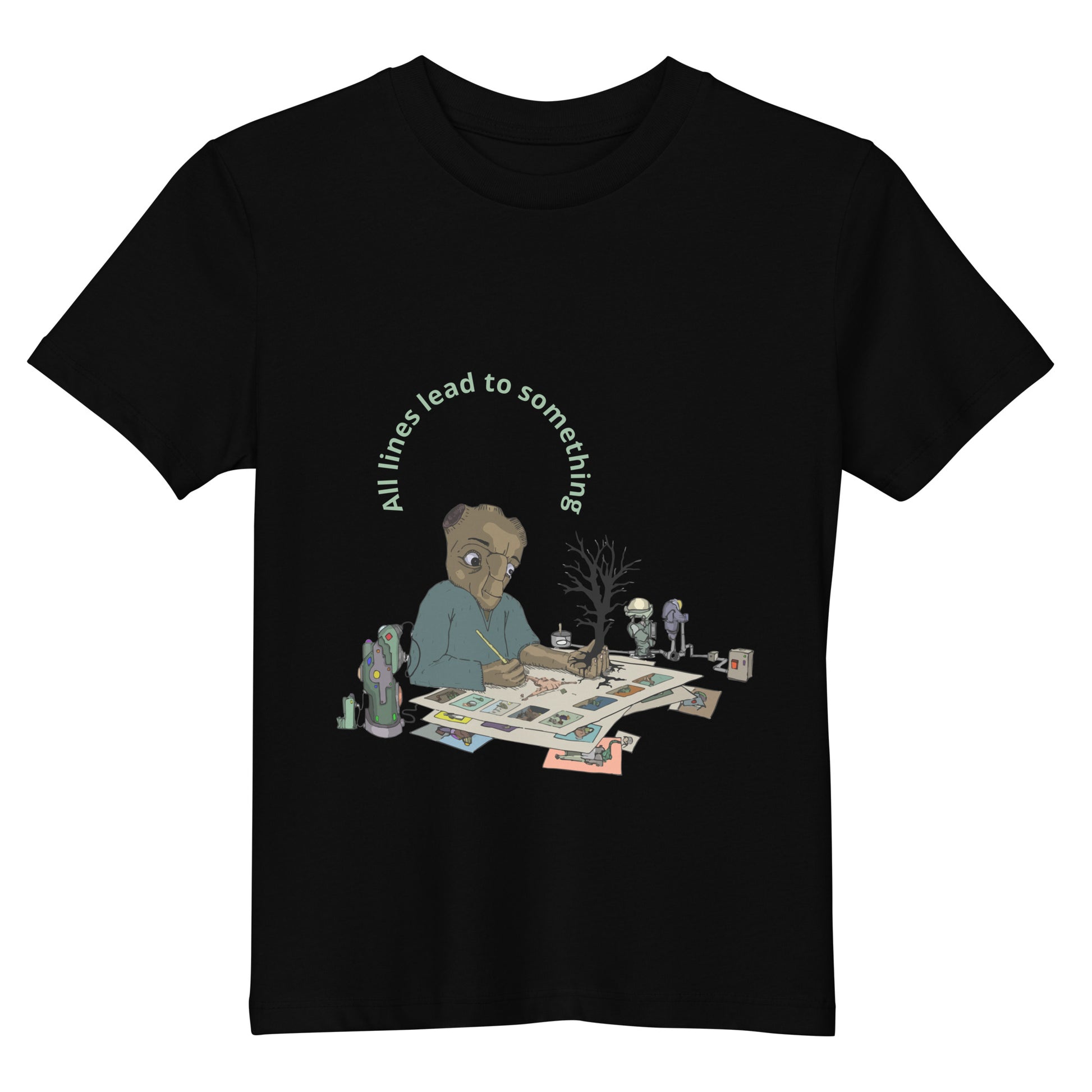 Original design t-shirt, wearable art, original drawing, creative hoover, contemporary clothing, fantasy, Kids t-shirt