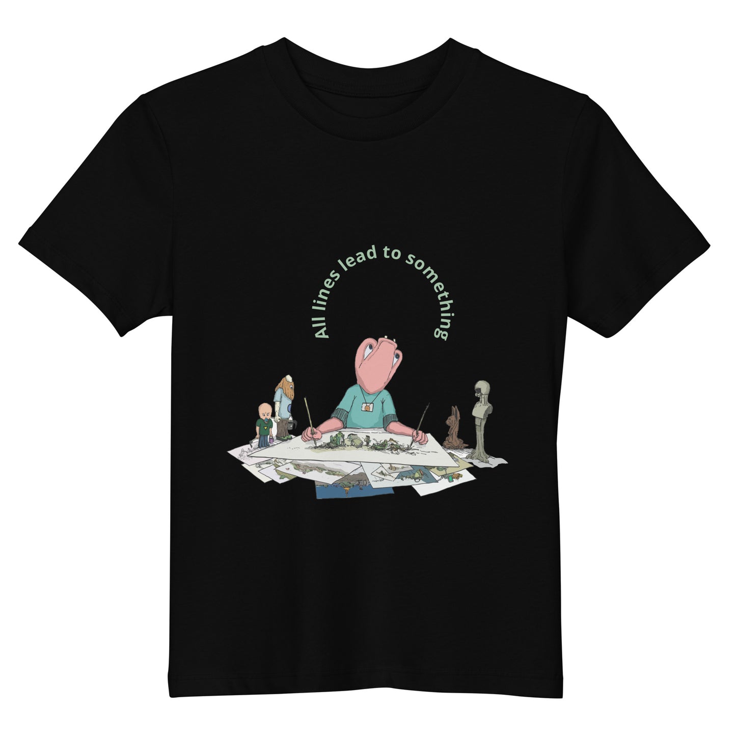 Original design t-shirt, wearable art, original drawing, creative hoover, contemporary clothing, fantasy, Kids t-shirt
