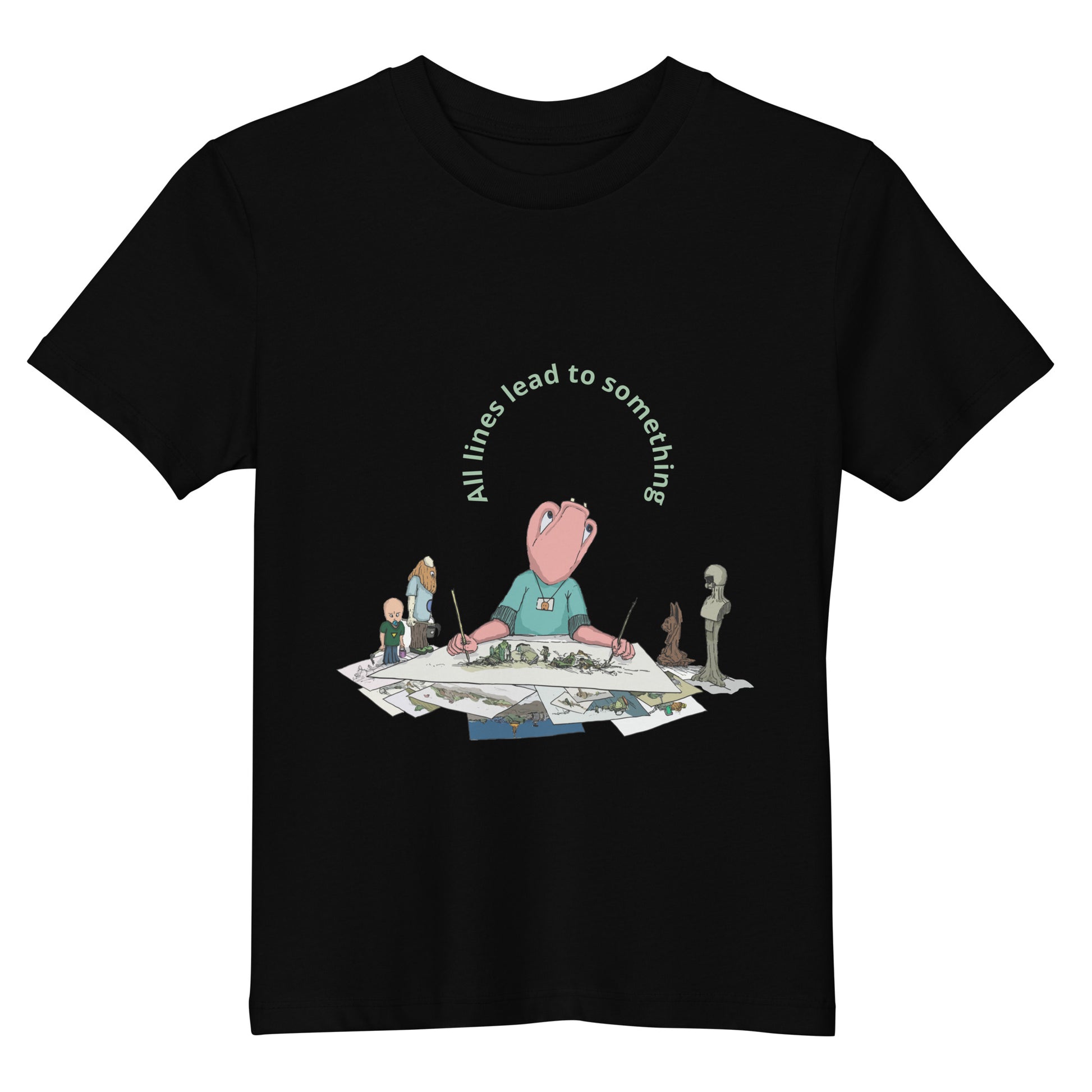 Original design t-shirt, wearable art, original drawing, creative hoover, contemporary clothing, fantasy, Kids t-shirt
