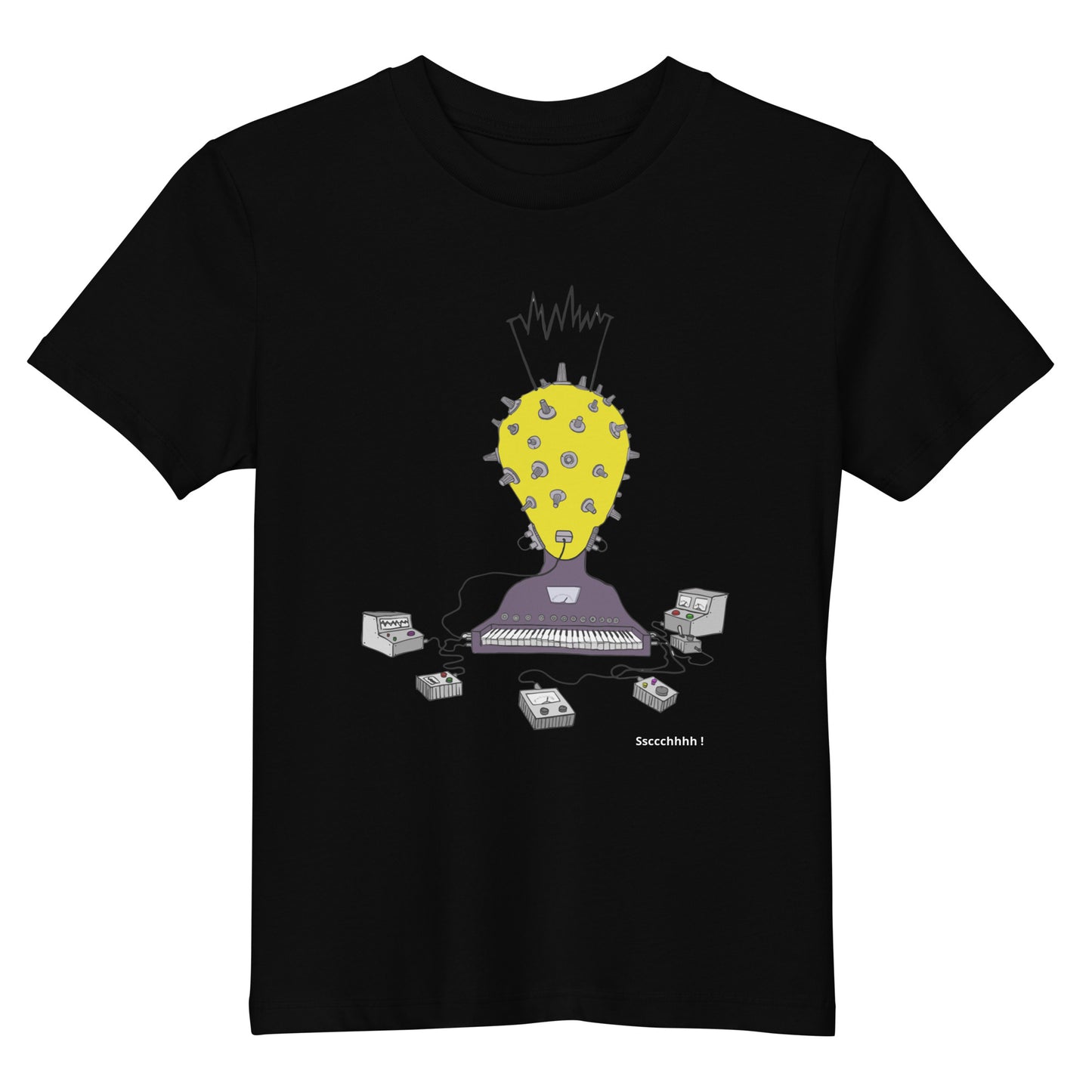 Original design t-shirt, wearable art, original drawing, creative hoover, contemporary clothing, fantasy, Kids t-shirt, music, sound sculpture