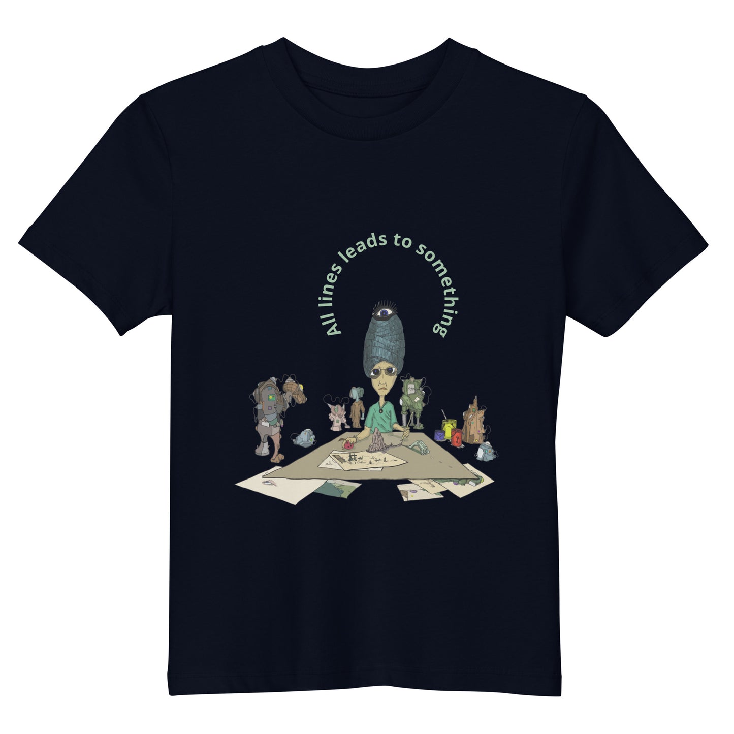 t-shirt, wearable art, original drawing, creative hoover, contemporary clothing, fantasy, cartoon art, Kids t-shirt

