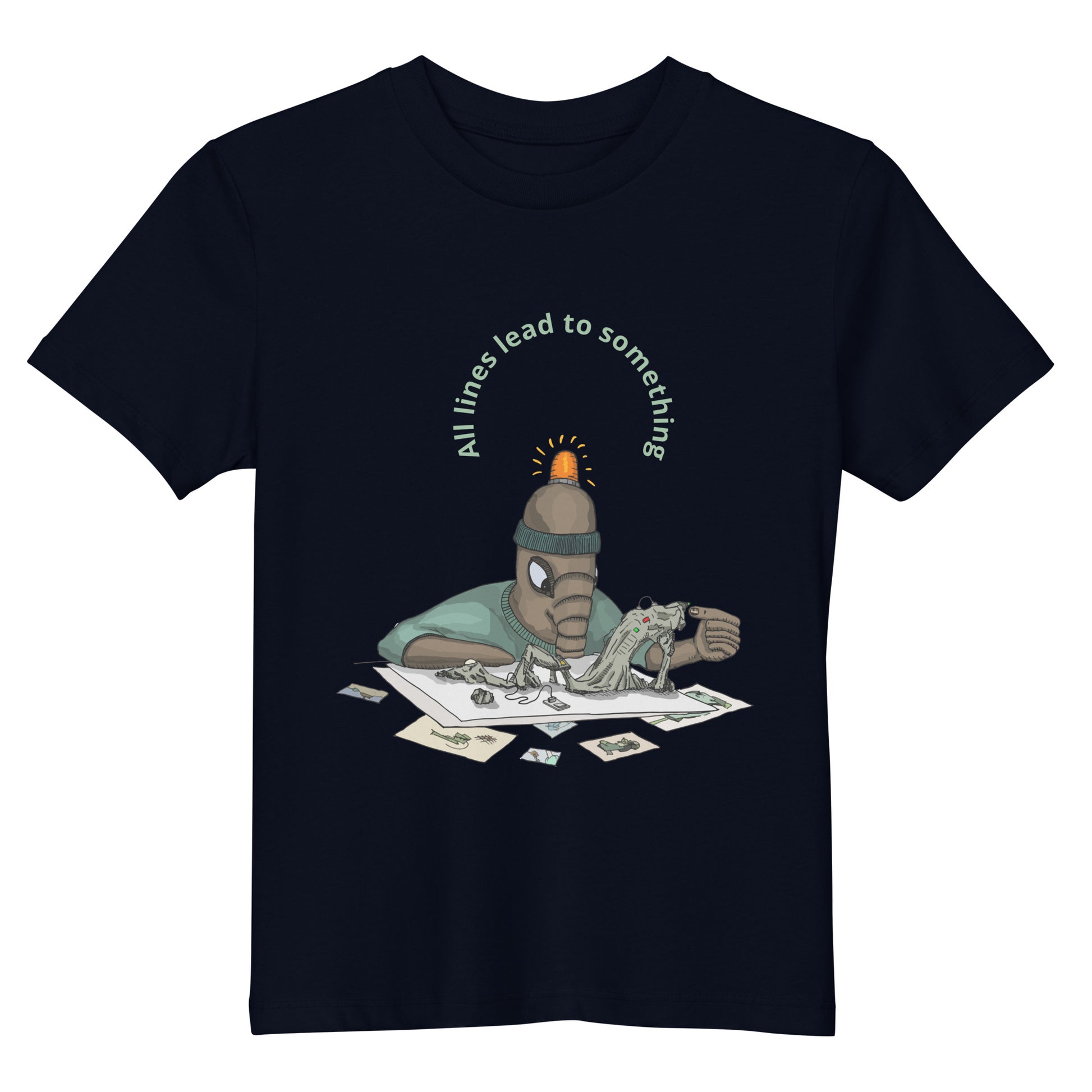 Original design t-shirt, wearable art, original drawing, creative hoover, contemporary clothing, fantasy, Kids t-shirt