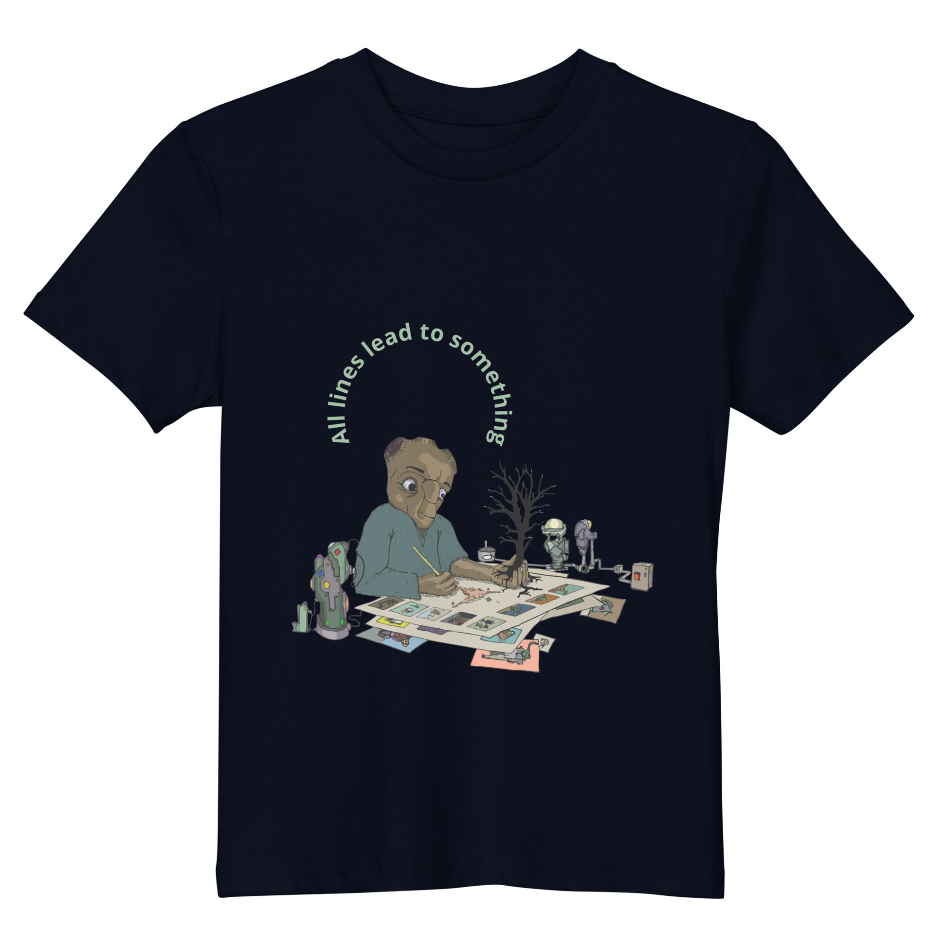 Original design t-shirt, wearable art, original drawing, creative hoover, contemporary clothing, fantasy, Kids t-shirt