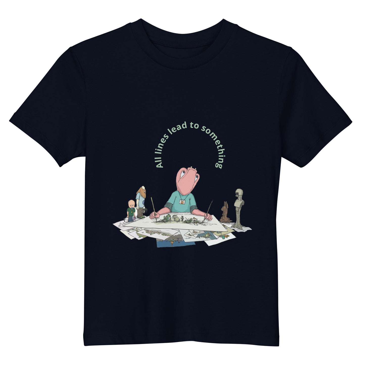 Original design t-shirt, wearable art, original drawing, creative hoover, contemporary clothing, fantasy, Kids t-shirt

