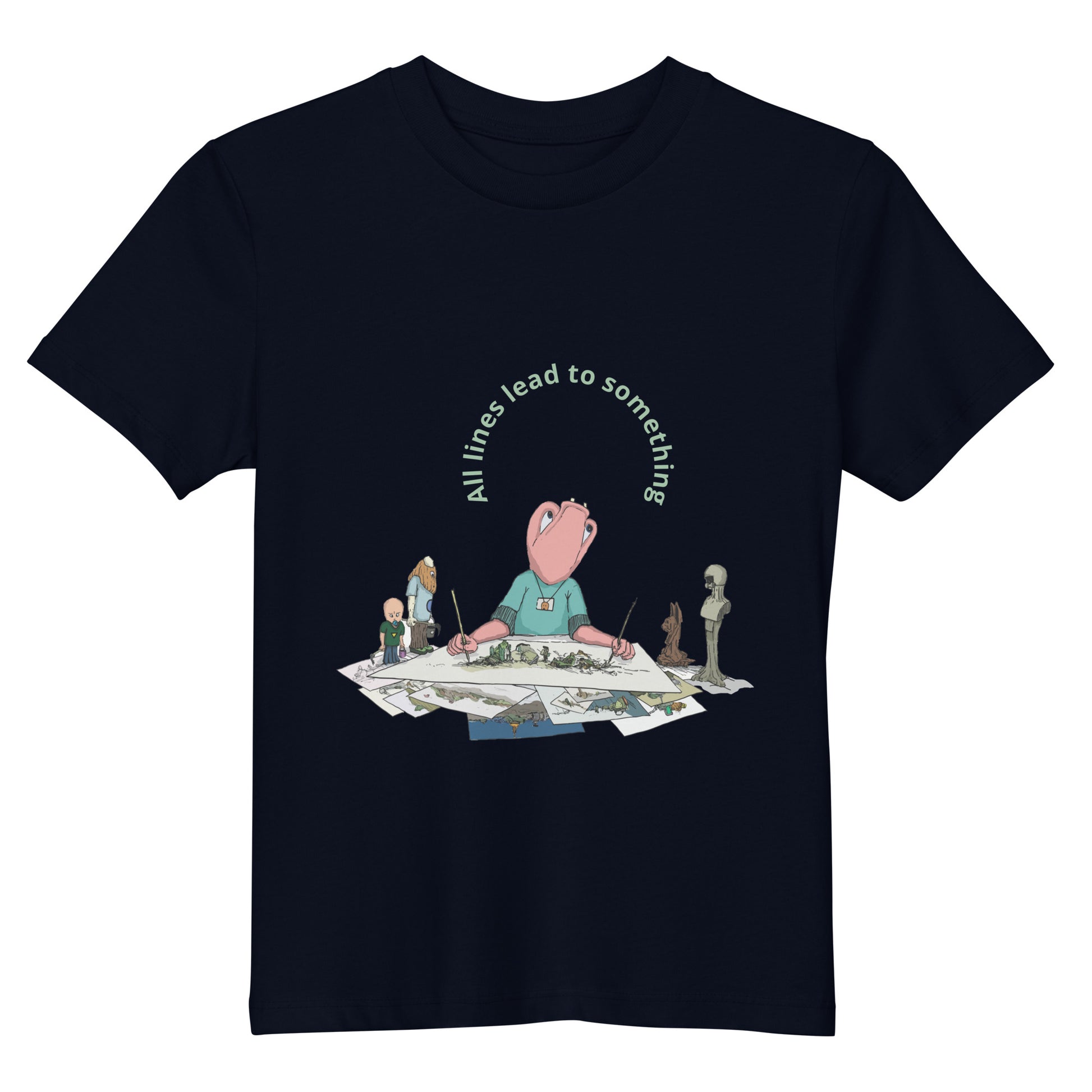 Original design t-shirt, wearable art, original drawing, creative hoover, contemporary clothing, fantasy, Kids t-shirt
