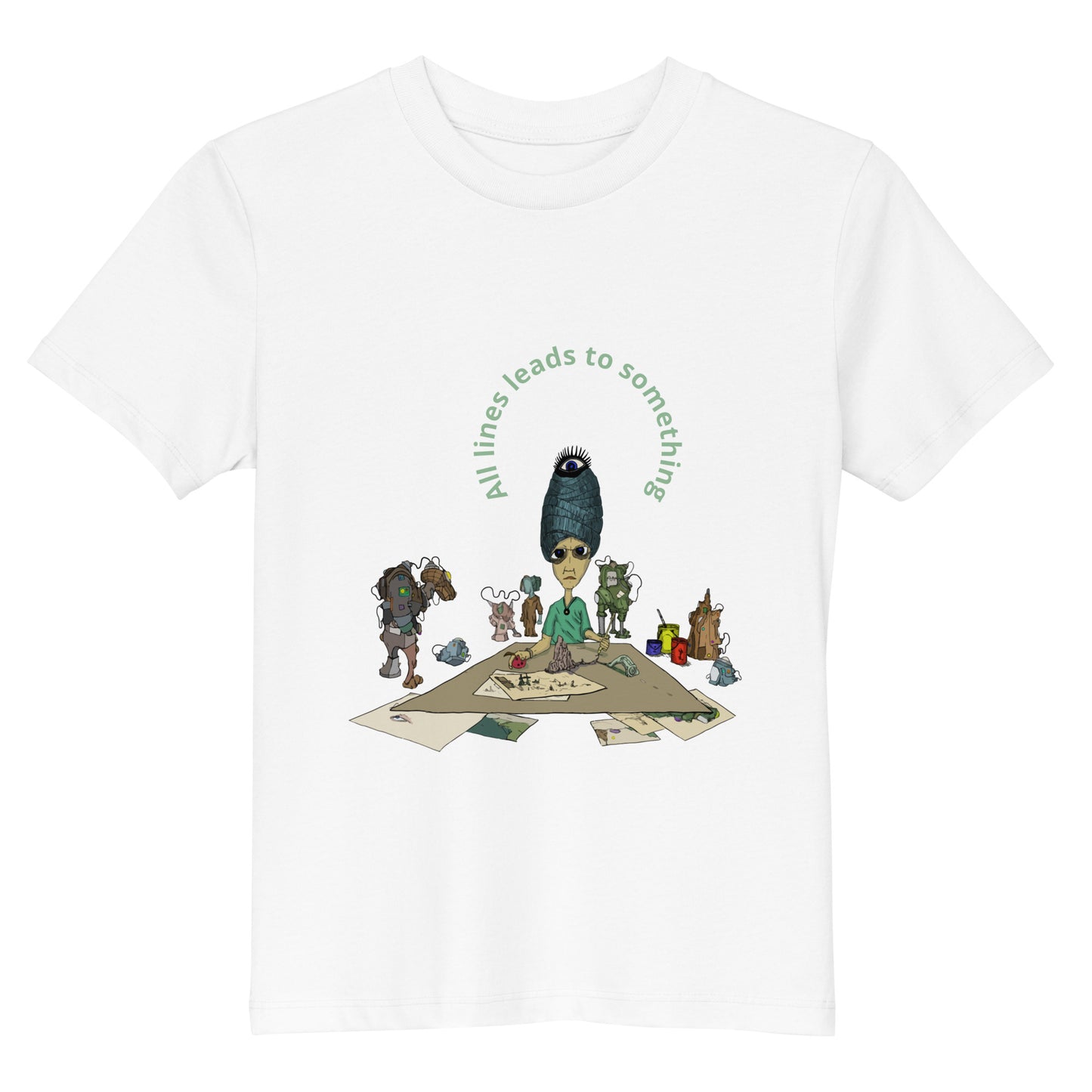 t-shirt, wearable art, original drawing, creative hoover, contemporary clothing, fantasy, cartoon art, Kids t-shirt

