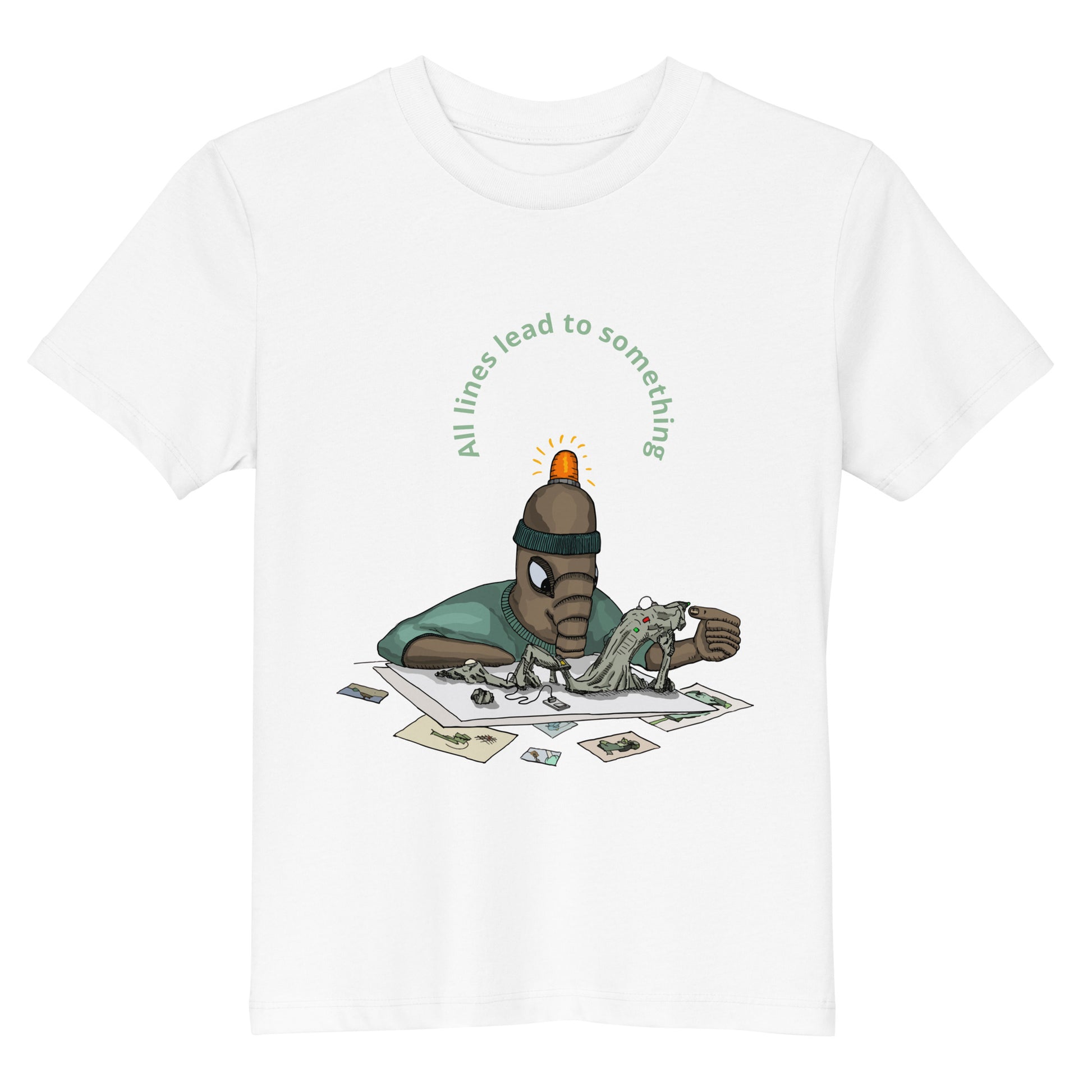 Original design t-shirt, wearable art, original drawing, creative hoover, contemporary clothing, fantasy, Kids t-shirt