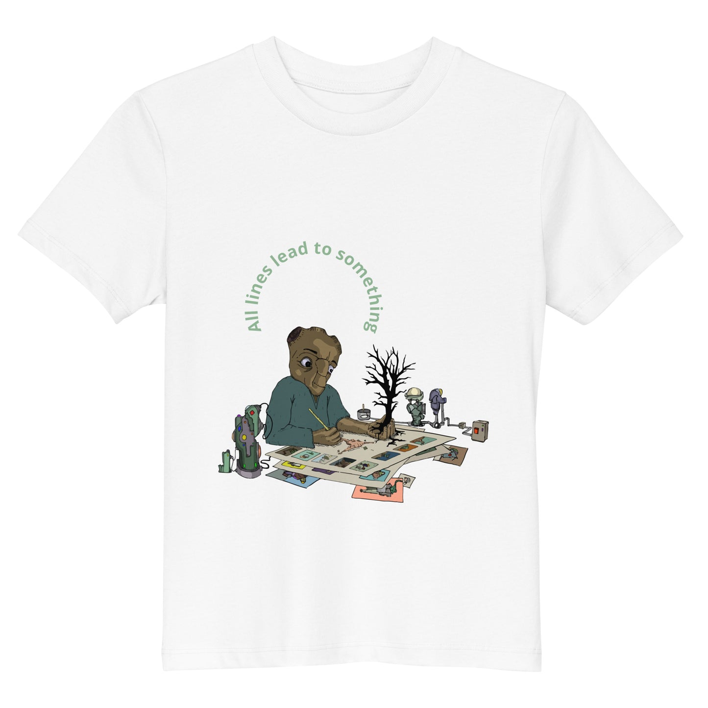 Original design t-shirt, wearable art, original drawing, creative hoover, contemporary clothing, fantasy, Kids t-shirt