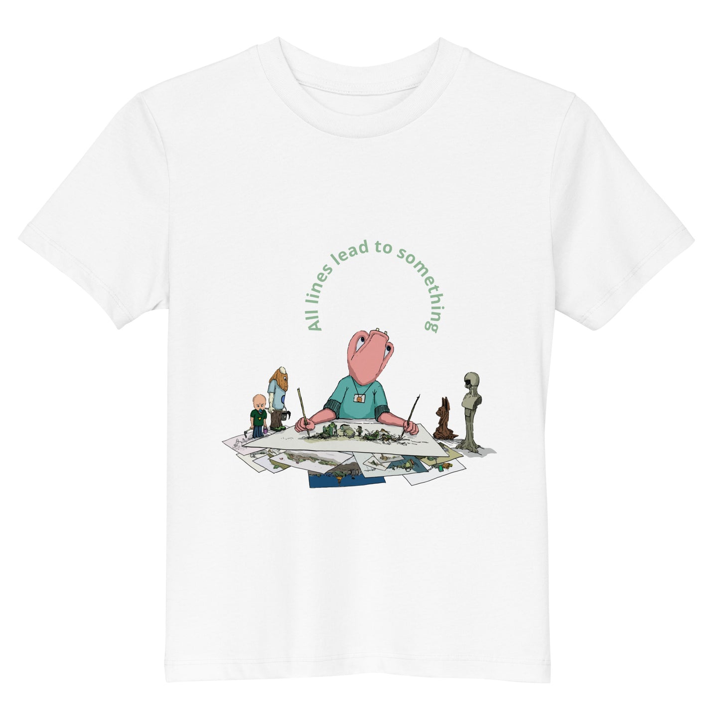 Original design t-shirt, wearable art, original drawing, creative hoover, contemporary clothing, fantasy, Kids t-shirt
