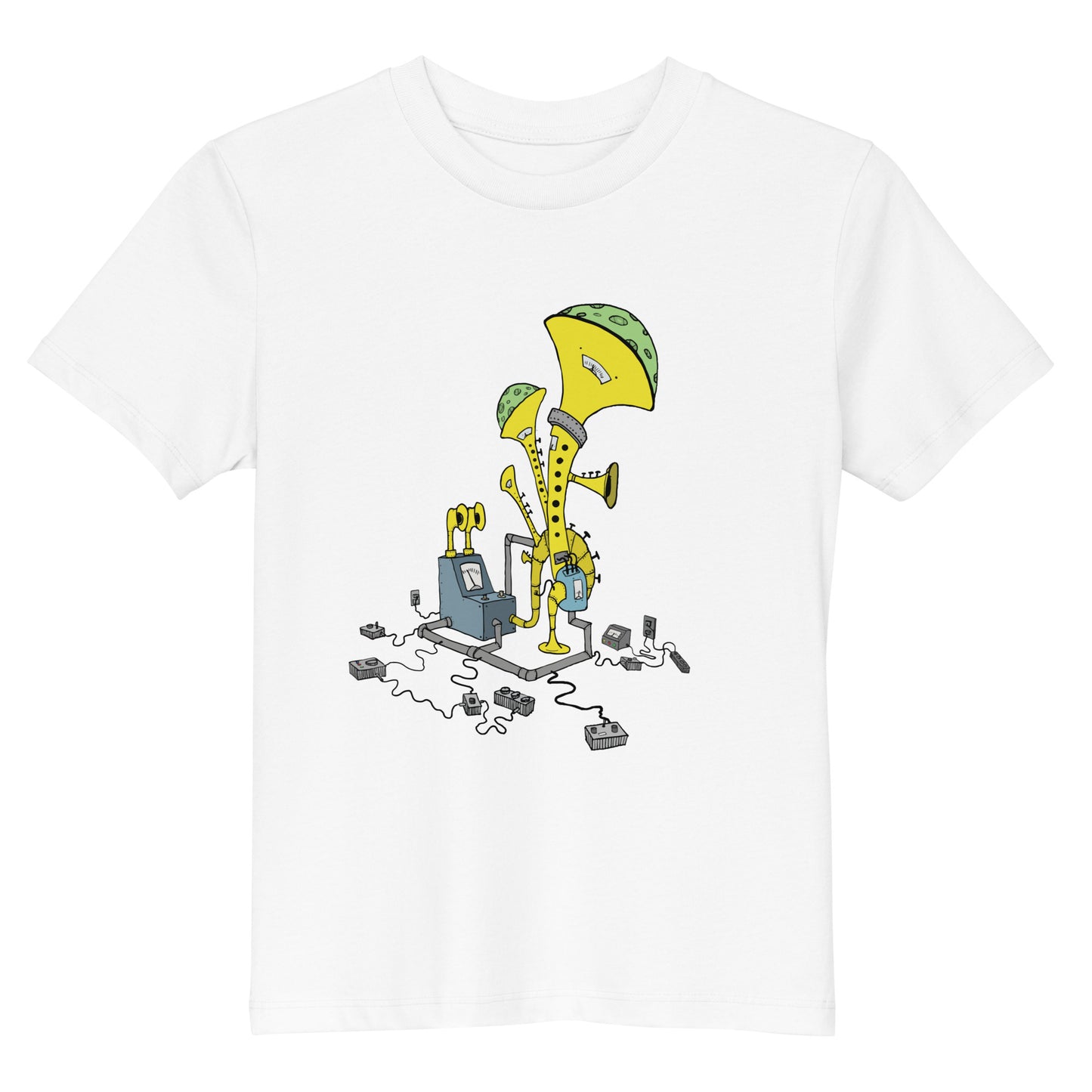 Original design t-shirt, wearable art, original drawing, creative hoover, contemporary clothing, fantasy, Kids t-shirt, music