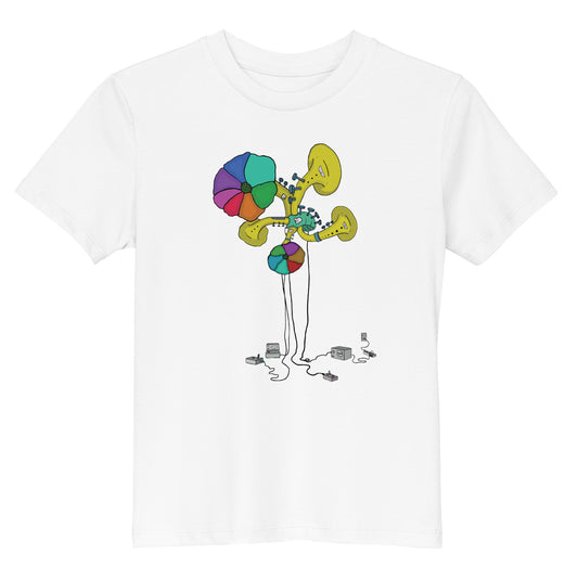Original design t-shirt, wearable art, original drawing, creative hoover, contemporary clothing, fantasy, Kids t-shirt, music, sound sculpture
