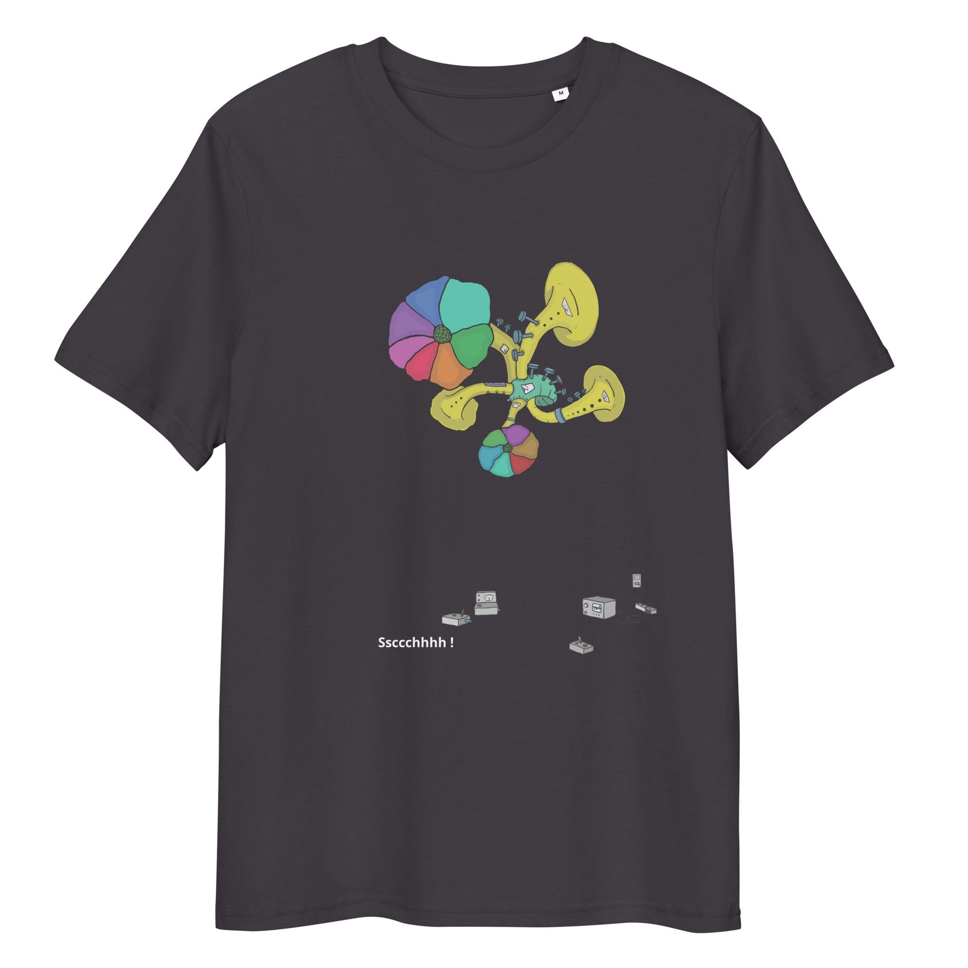 Original design t-shirt, wearable art, original drawing, creative hoover, contemporary clothing, fantasy, art, design t-shirt, music, sound sculpture
