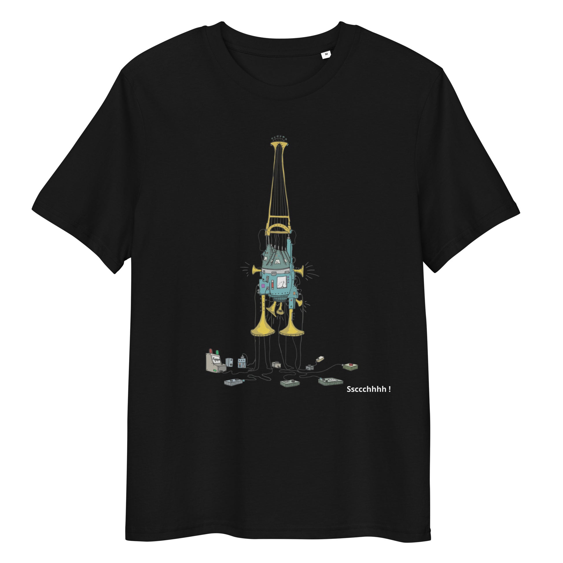 Original design t-shirt, wearable art, original drawing, creative hoover, contemporary clothing, fantasy, art, design t-shirt, music, sound sculpture
