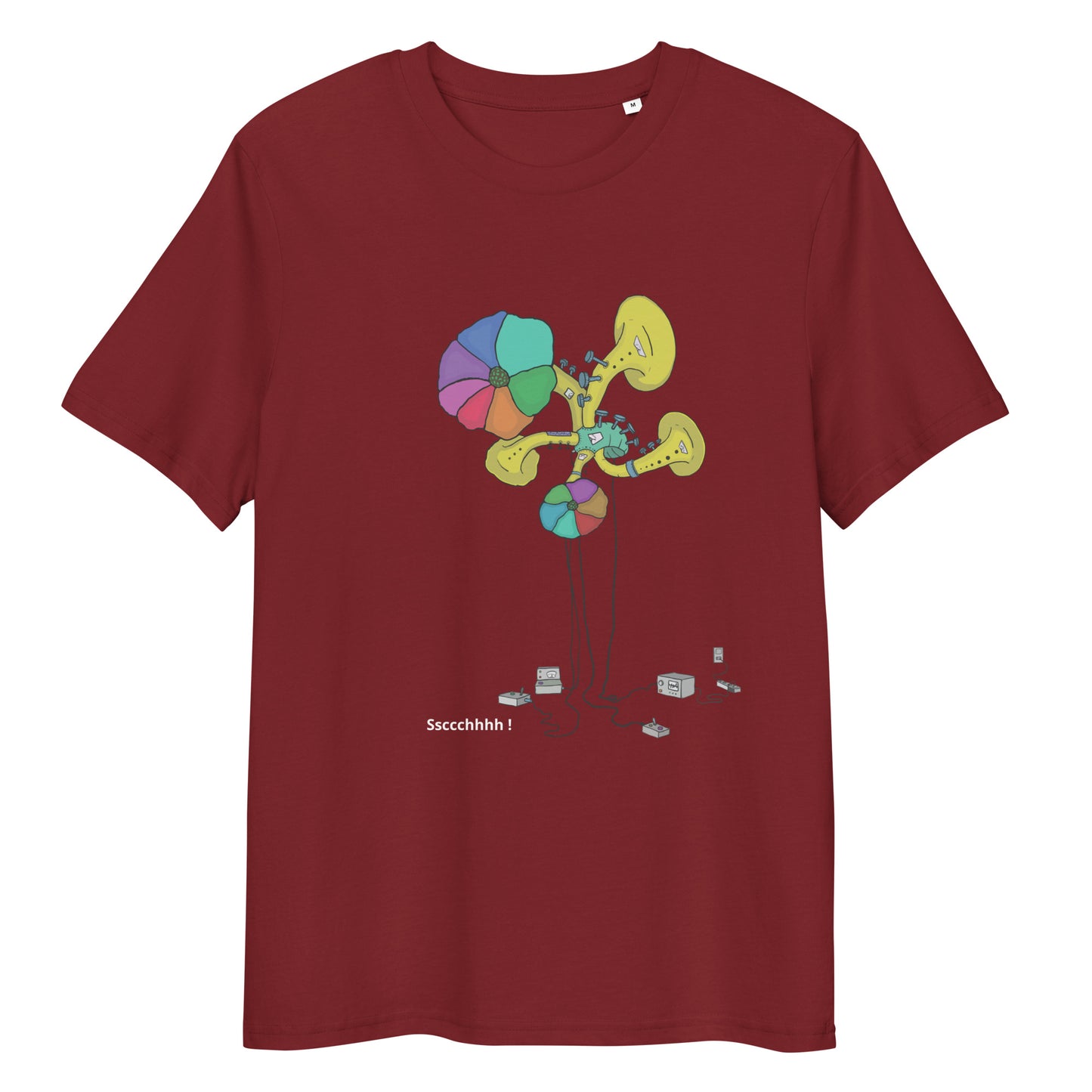 Original design t-shirt, wearable art, original drawing, creative hoover, contemporary clothing, fantasy, art, design t-shirt, music, sound sculpture
