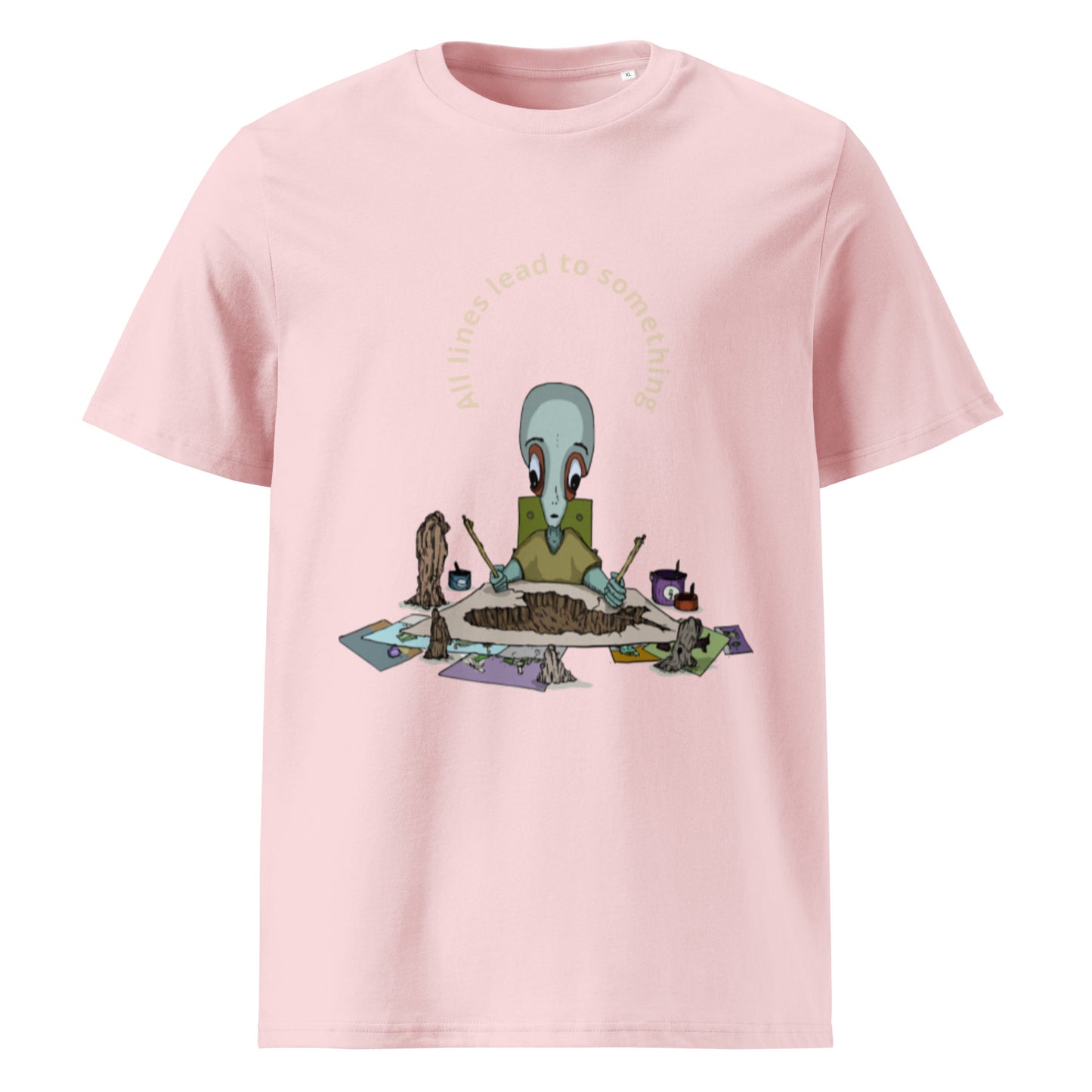 t-shirt, wearable art, original drawing, creative hoover, contemporary clothing, All lines lead to something
