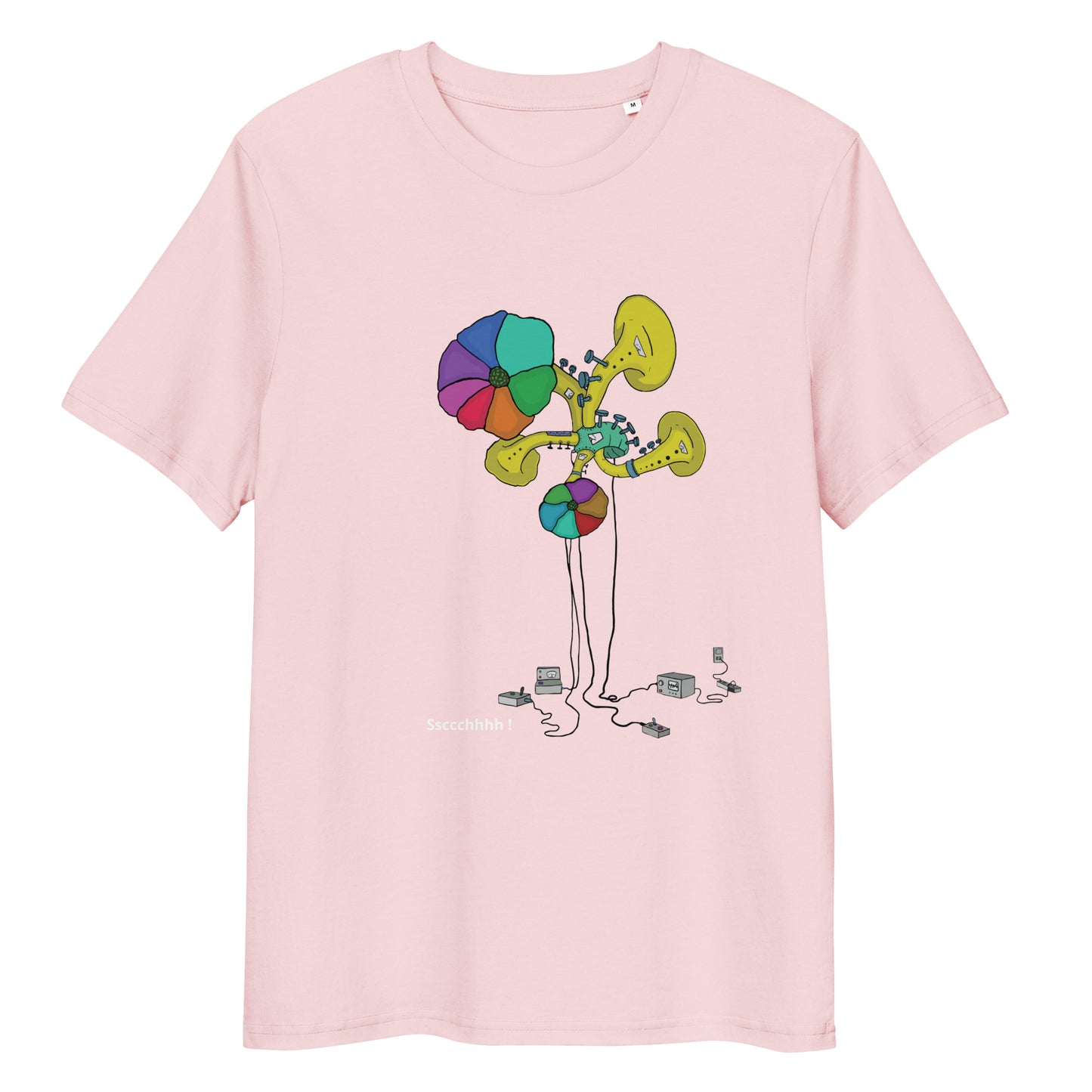 Original design t-shirt, wearable art, original drawing, creative hoover, contemporary clothing, fantasy, art, design t-shirt, music, sound sculpture
