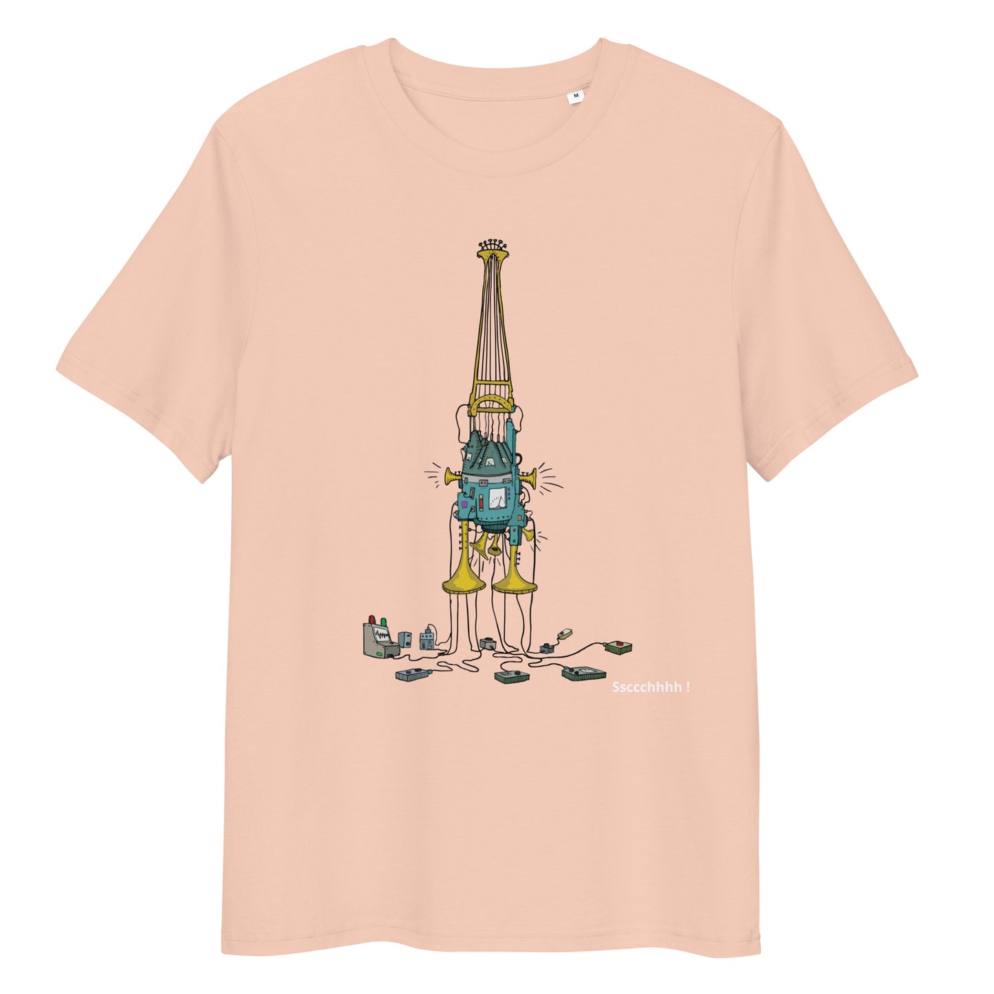 Original design t-shirt, wearable art, original drawing, creative hoover, contemporary clothing, fantasy, art, design t-shirt, music, sound sculpture
