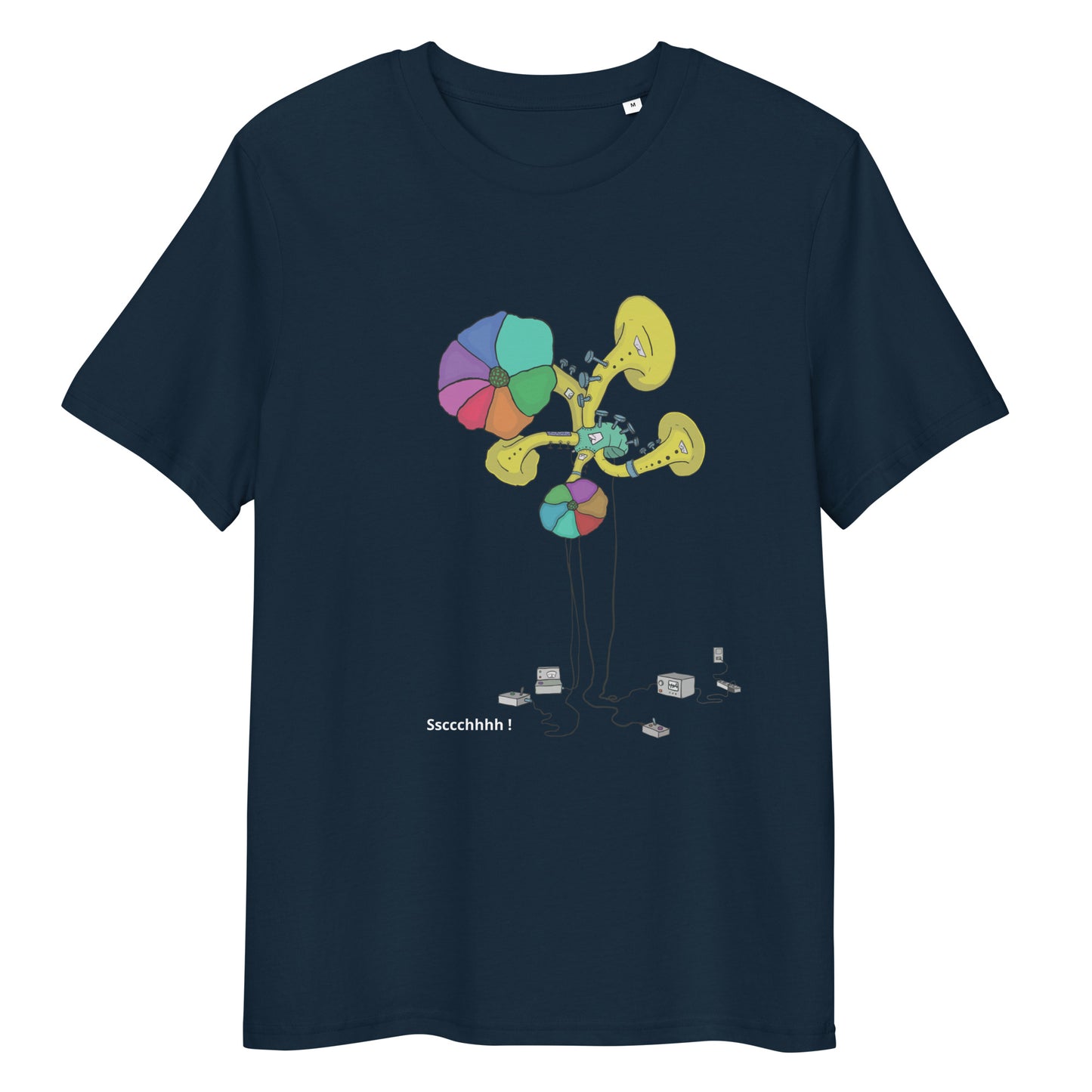 Original design t-shirt, wearable art, original drawing, creative hoover, contemporary clothing, fantasy, art, design t-shirt, music, sound sculpture
