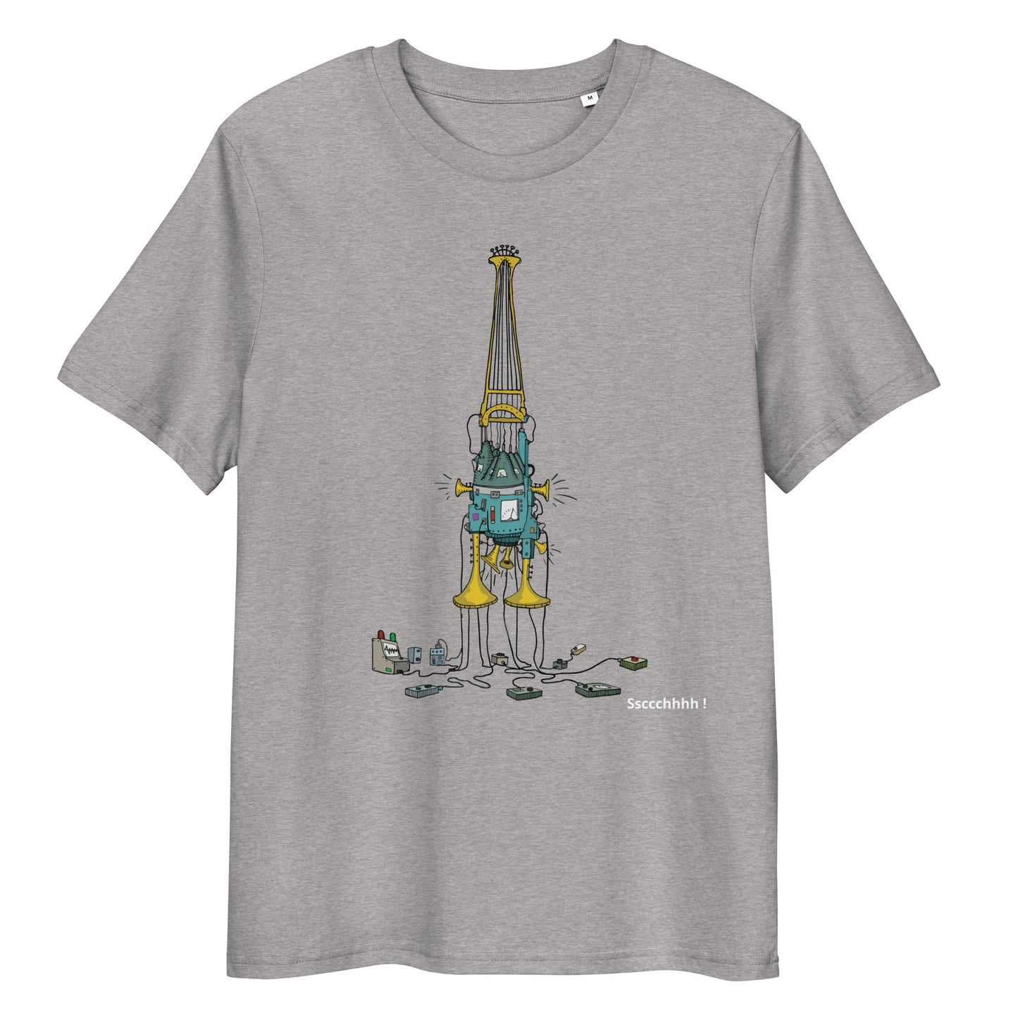 Original design t-shirt, wearable art, original drawing, creative hoover, contemporary clothing, fantasy, art, design t-shirt, music, sound sculpture
