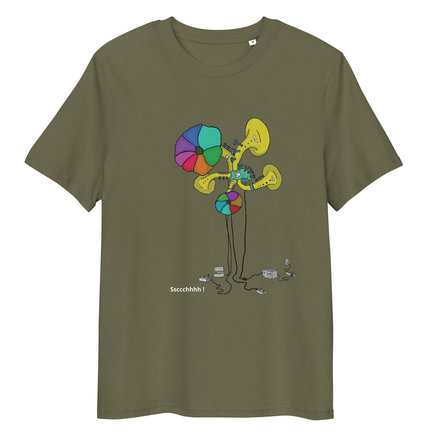 Original design t-shirt, wearable art, original drawing, creative hoover, contemporary clothing, fantasy, art, design t-shirt, music, sound sculpture
