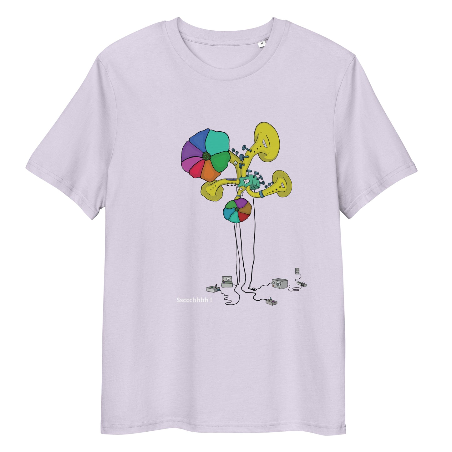 Original design t-shirt, wearable art, original drawing, creative hoover, contemporary clothing, fantasy, art, design t-shirt, music, sound sculpture
