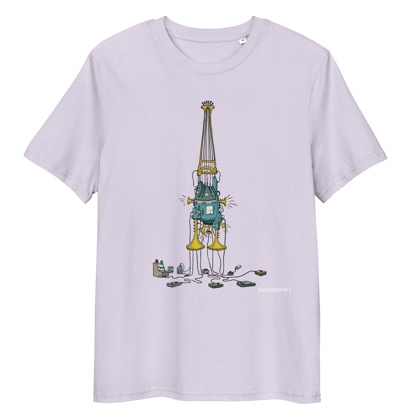 Original design t-shirt, wearable art, original drawing, creative hoover, contemporary clothing, fantasy, art, design t-shirt, music, sound sculpture
