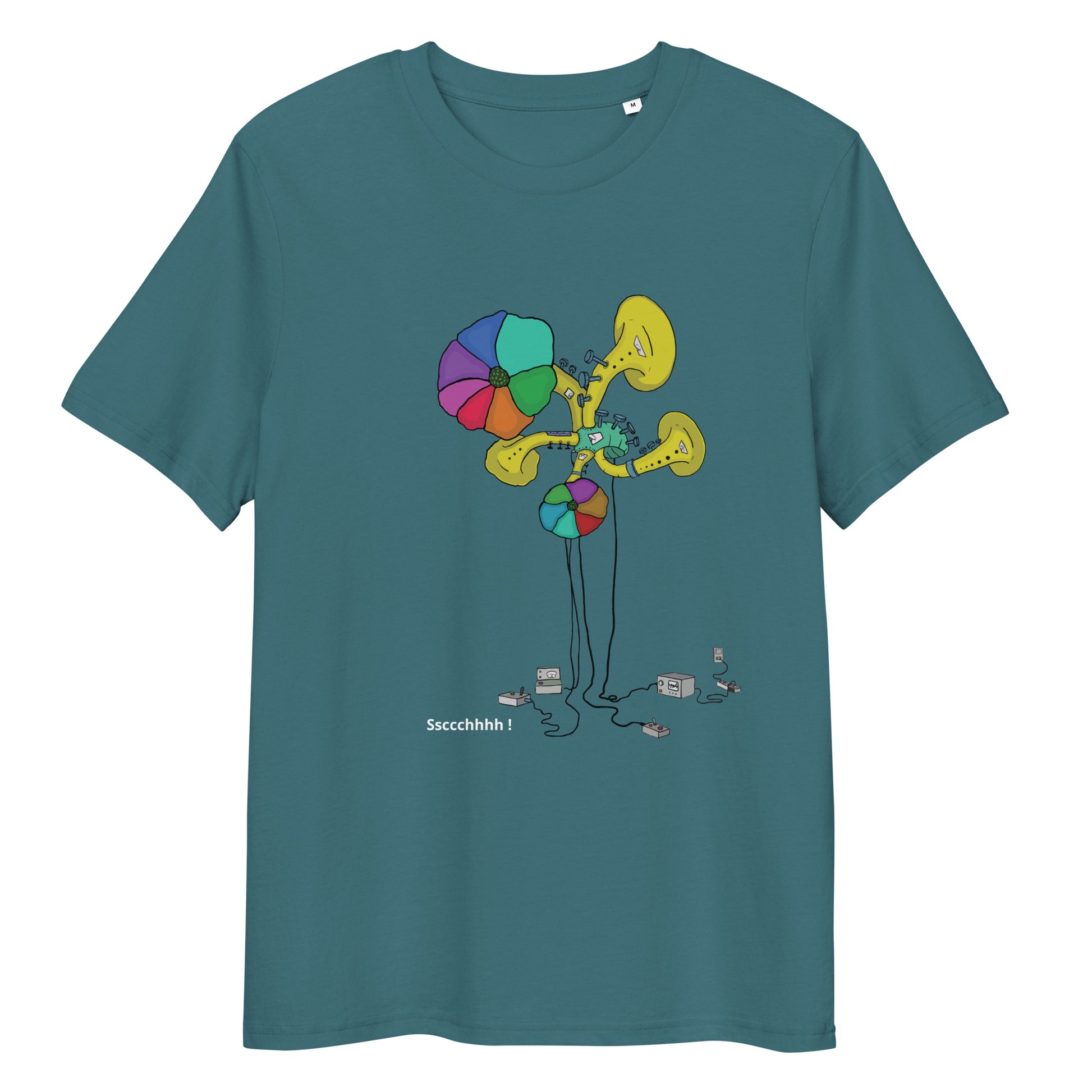 Original design t-shirt, wearable art, original drawing, creative hoover, contemporary clothing, fantasy, art, design t-shirt, music, sound sculpture
