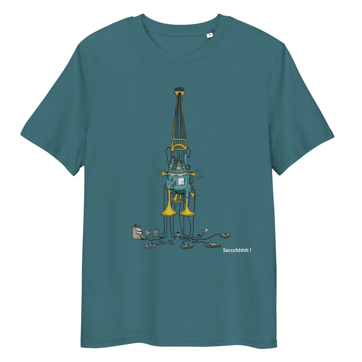 Original design t-shirt, wearable art, original drawing, creative hoover, contemporary clothing, fantasy, art, design t-shirt, music, sound sculpture
