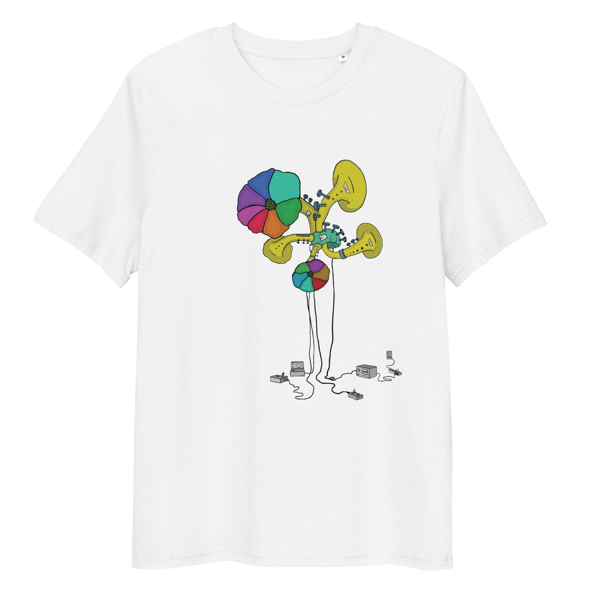Original design t-shirt, wearable art, original drawing, creative hoover, contemporary clothing, fantasy, art, design t-shirt, music, sound sculpture
