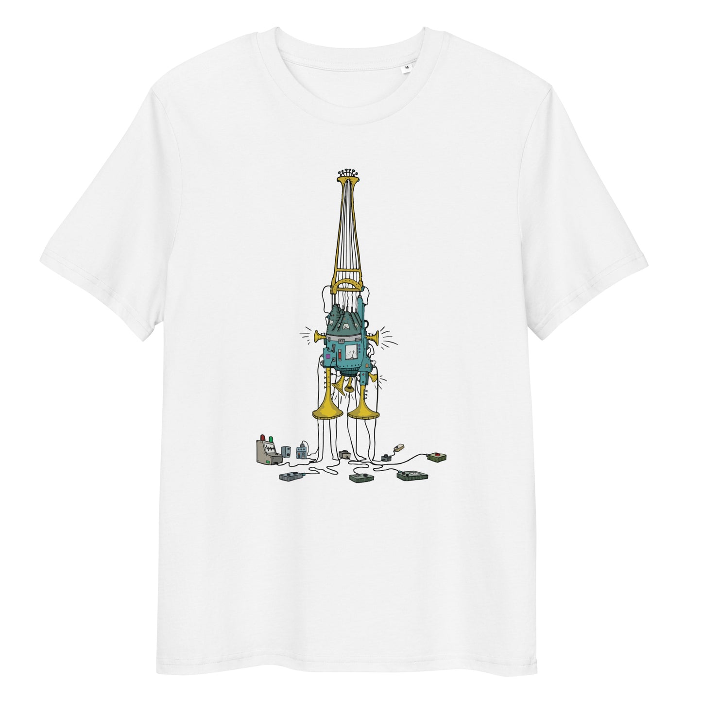 Original design t-shirt, wearable art, original drawing, creative hoover, contemporary clothing, fantasy, art, design t-shirt, music, sound sculpture

